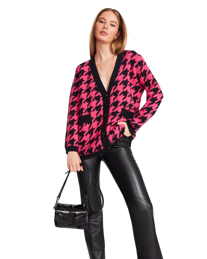 Cardigan γυναικεια Steve Madden Marina ροζ | GR-42O6OFG