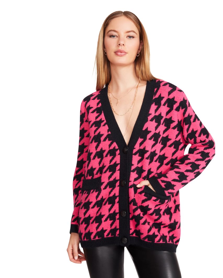 Cardigan γυναικεια Steve Madden Marina ροζ | GR-42O6OFG