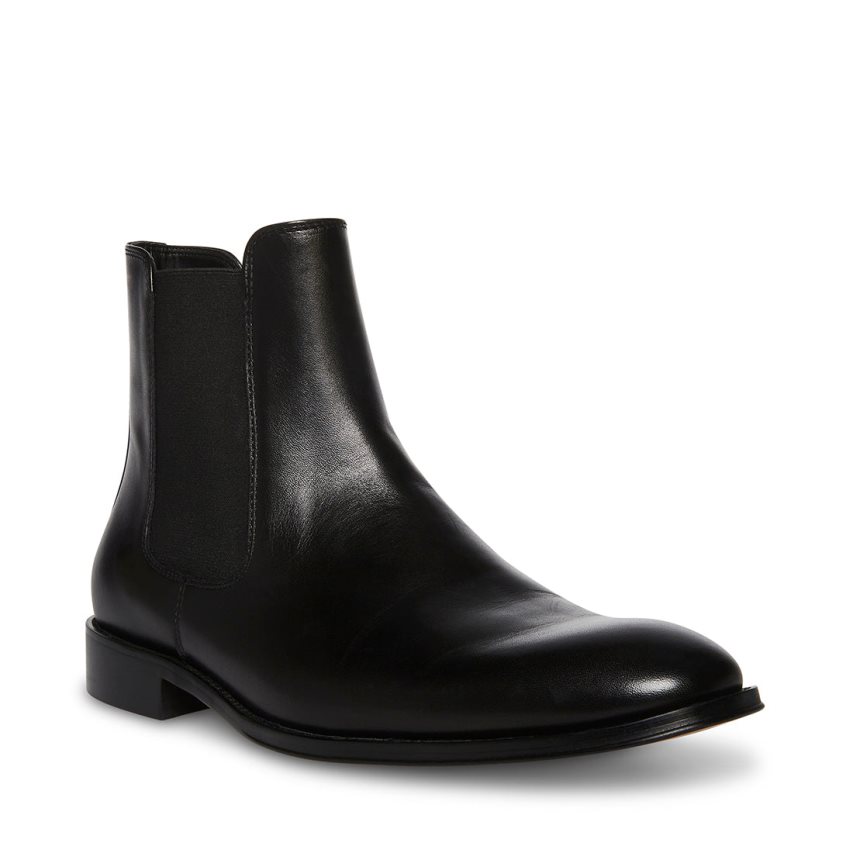 Chelsea Boots ανδρικα Steve Madden Adamo δερματινα μαυρα | GR-5786VQT