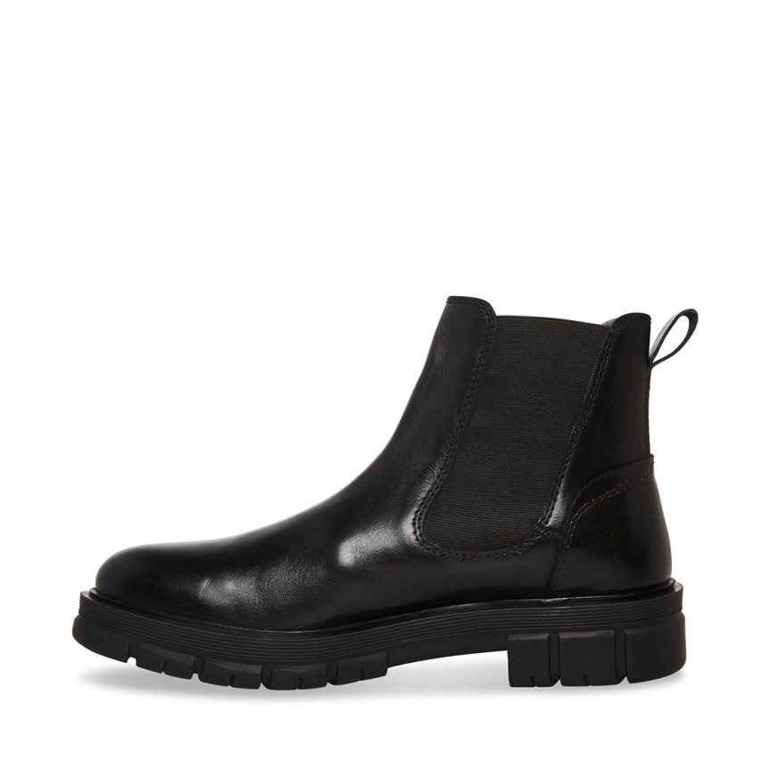 Chelsea Boots ανδρικα Steve Madden Adonis δερματινα μαυρα | GR-8297IOB