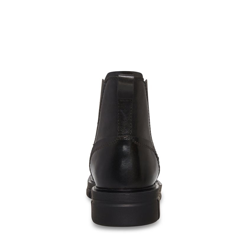 Chelsea Boots ανδρικα Steve Madden Adonis δερματινα μαυρα | GR-8297IOB