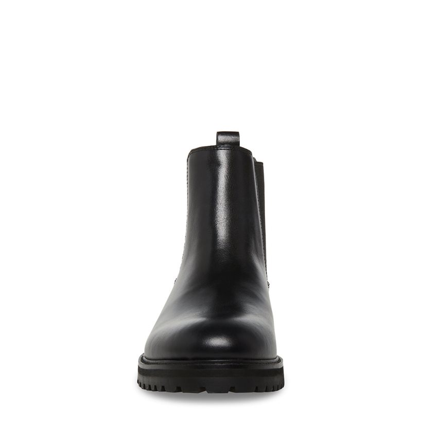 Chelsea Boots ανδρικα Steve Madden Duren δερματινα μαυρα | GR-8123ZYU