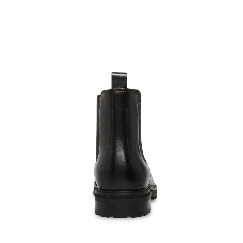 Chelsea Boots ανδρικα Steve Madden Duren δερματινα μαυρα | GR-8123ZYU