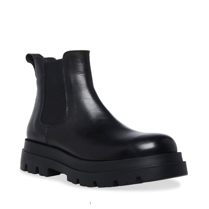 Chelsea Boots ανδρικα Steve Madden Meta δερματινα μαυρα | GR-O284RMS