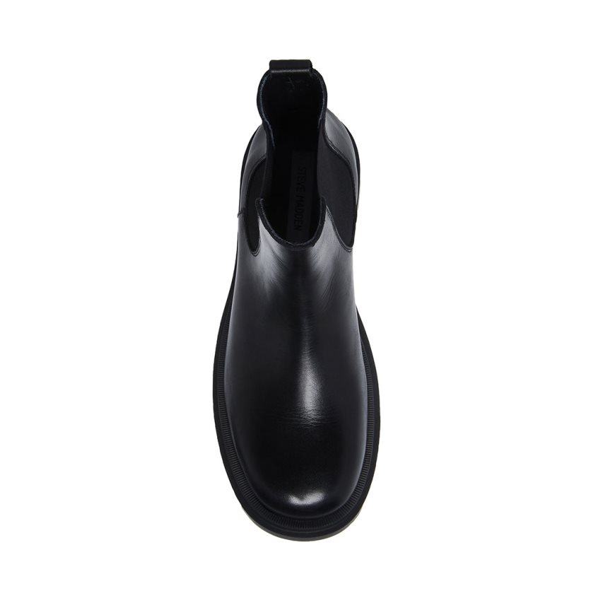 Chelsea Boots ανδρικα Steve Madden Meta δερματινα μαυρα | GR-O284RMS