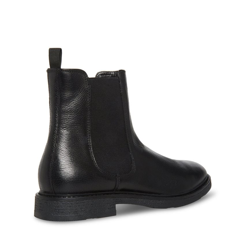 Chelsea Boots ανδρικα Steve Madden Pedro δερματινα μαυρα | GR-4582CXS