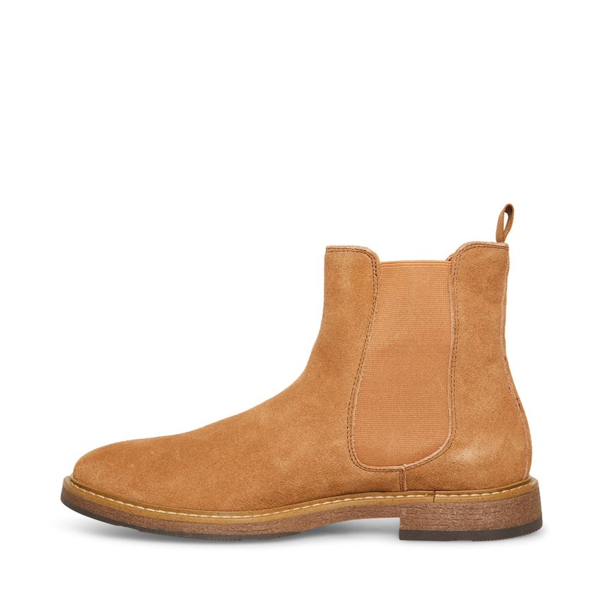 Chelsea Boots ανδρικα Steve Madden Pedro σουετ καφε | GR-6134SKL