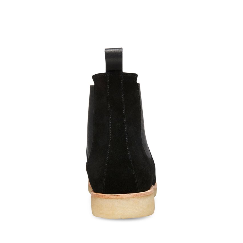 Chelsea Boots ανδρικα Steve Madden Wilshire σουετ μαυρα | GR-2O65BEK