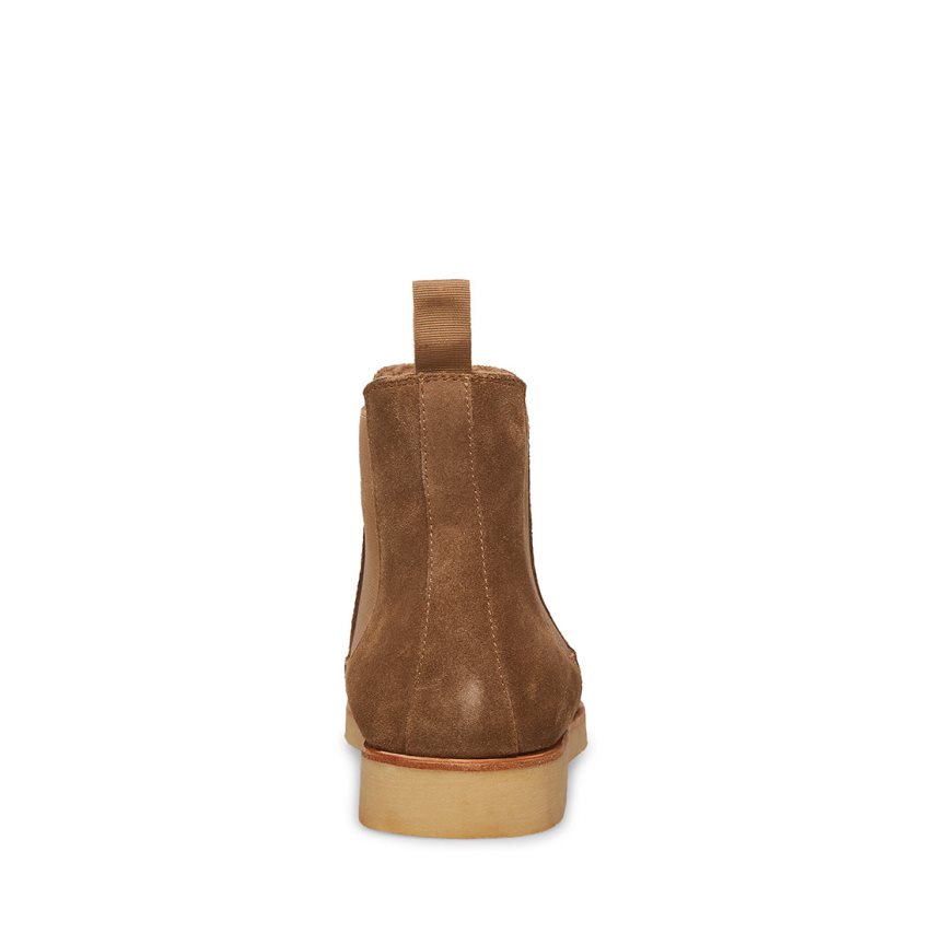 Chelsea Boots ανδρικα Steve Madden Wilshire-s σουετ καφε | GR-9O82NBF