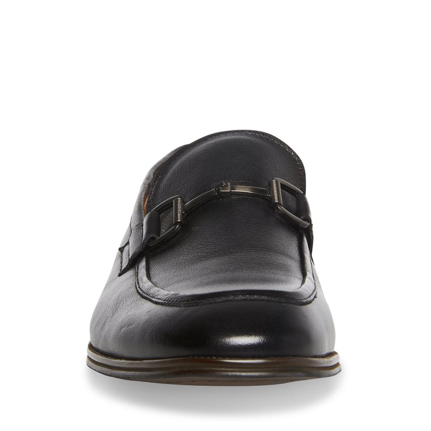 Loafers ανδρικα Steve Madden Aahron δερματινα μαυρα | GR-19O5KRB