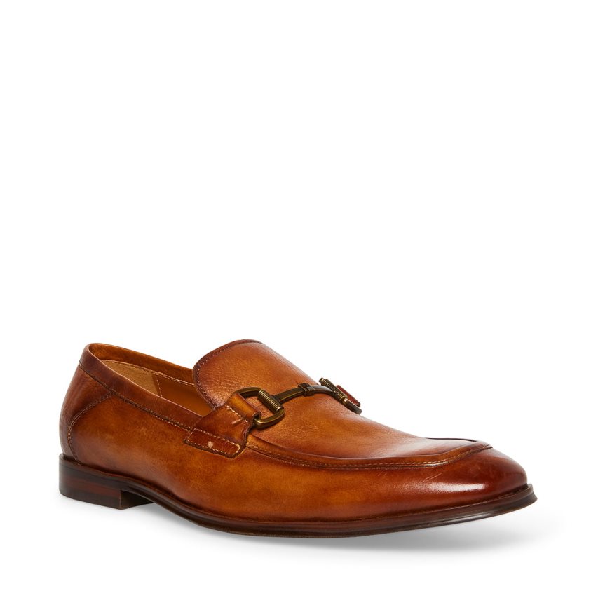 Loafers ανδρικα Steve Madden Aahron δερματινα καφε | GR-5724ZOB