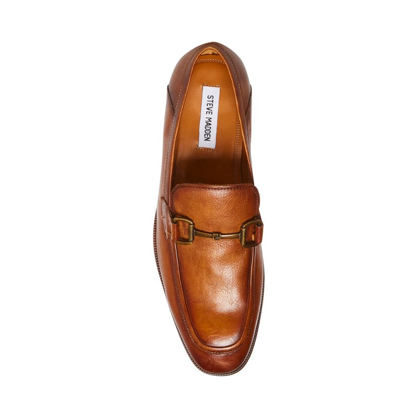 Loafers ανδρικα Steve Madden Aahron δερματινα καφε | GR-5724ZOB