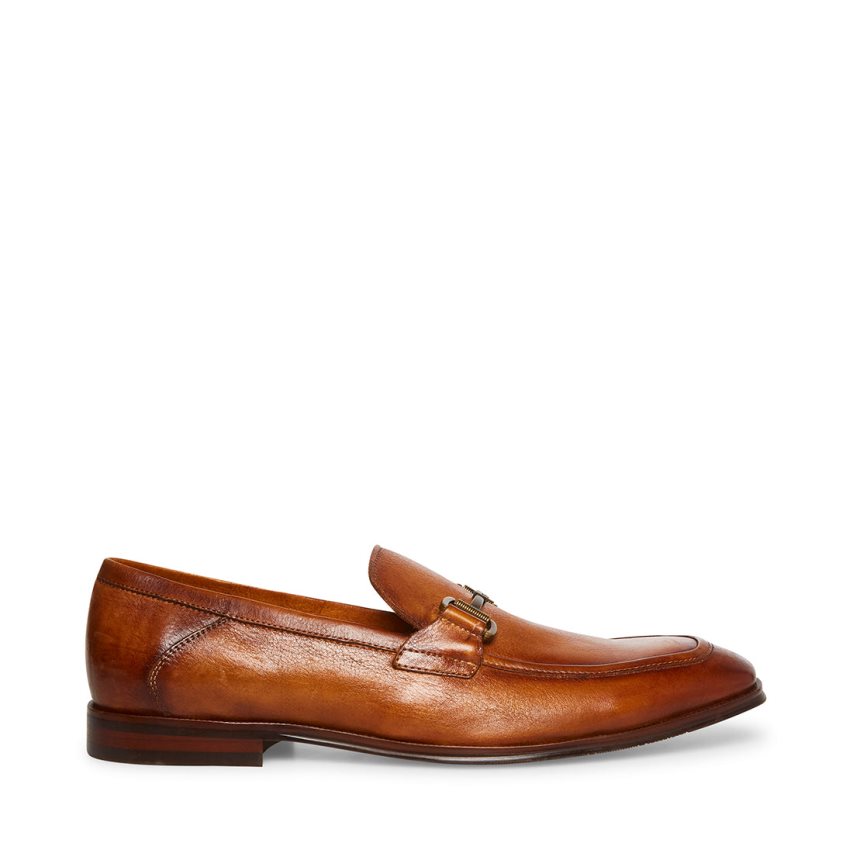 Loafers ανδρικα Steve Madden Aahron δερματινα καφε | GR-5724ZOB
