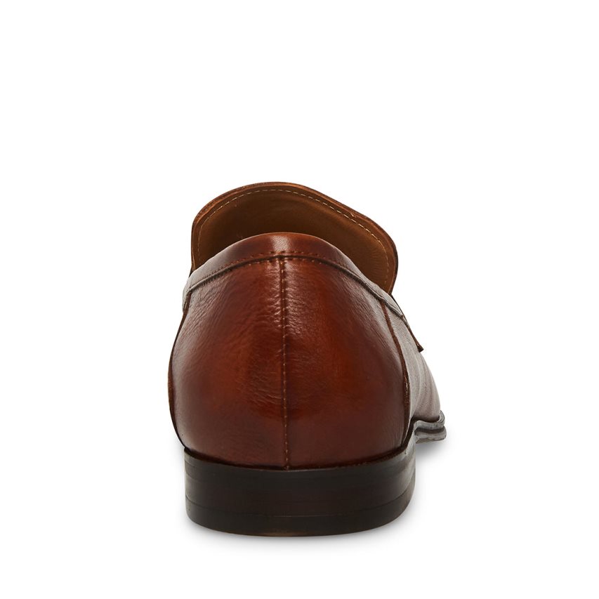 Loafers ανδρικα Steve Madden Archee δερματινα σκούρο καφε | GR-3946RZY