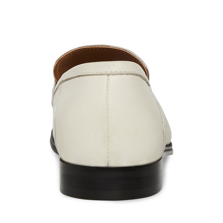 Loafers ανδρικα Steve Madden Archee δερματινα ασπρα | GR-41O3XUY