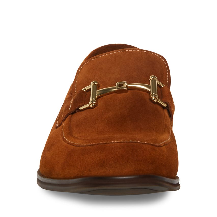 Loafers ανδρικα Steve Madden Archee σουετ σκούρο καφε | GR-73O8BYI