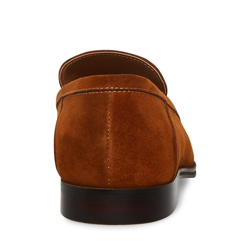Loafers ανδρικα Steve Madden Archee σουετ σκούρο καφε | GR-73O8BYI