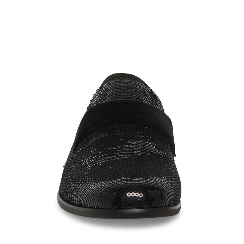 Loafers ανδρικα Steve Madden Arles Sequin μαυρα | GR-6O54FLH