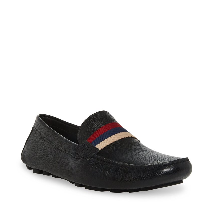 Loafers ανδρικα Steve Madden Baz δερματινα μαυρα | GR-6897VDF