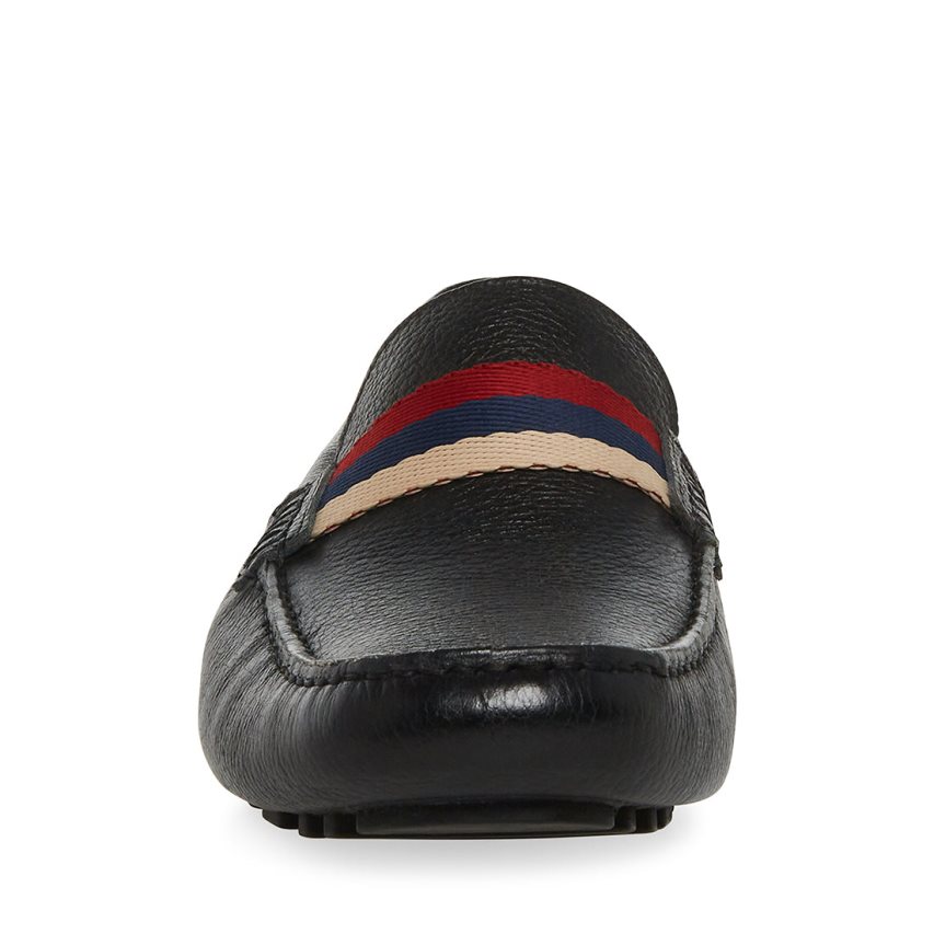 Loafers ανδρικα Steve Madden Baz δερματινα μαυρα | GR-6897VDF