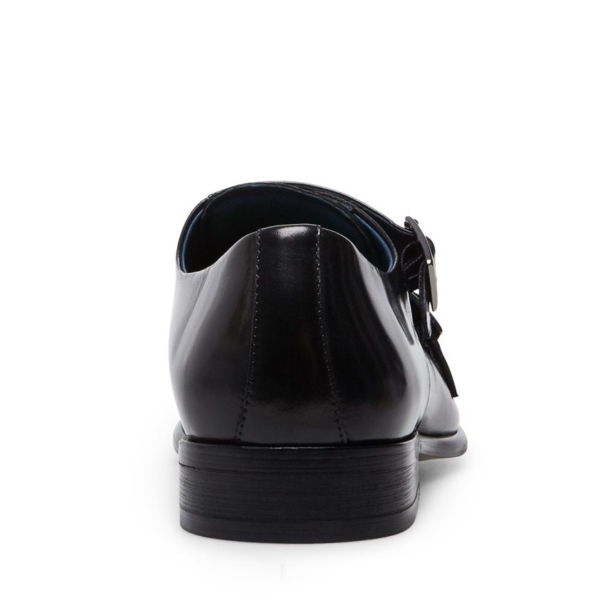 Loafers ανδρικα Steve Madden Beaumont δερματινα μαυρα | GR-817OVUG
