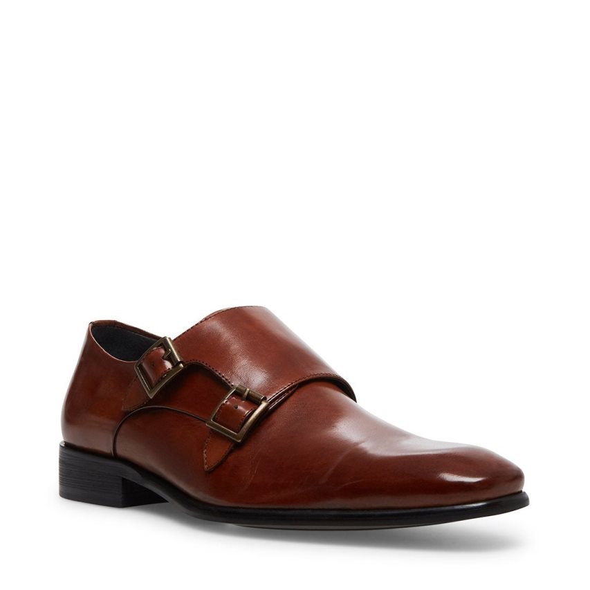 Loafers ανδρικα Steve Madden Beaumont δερματινα σκούρο καφε | GR-895OAOV