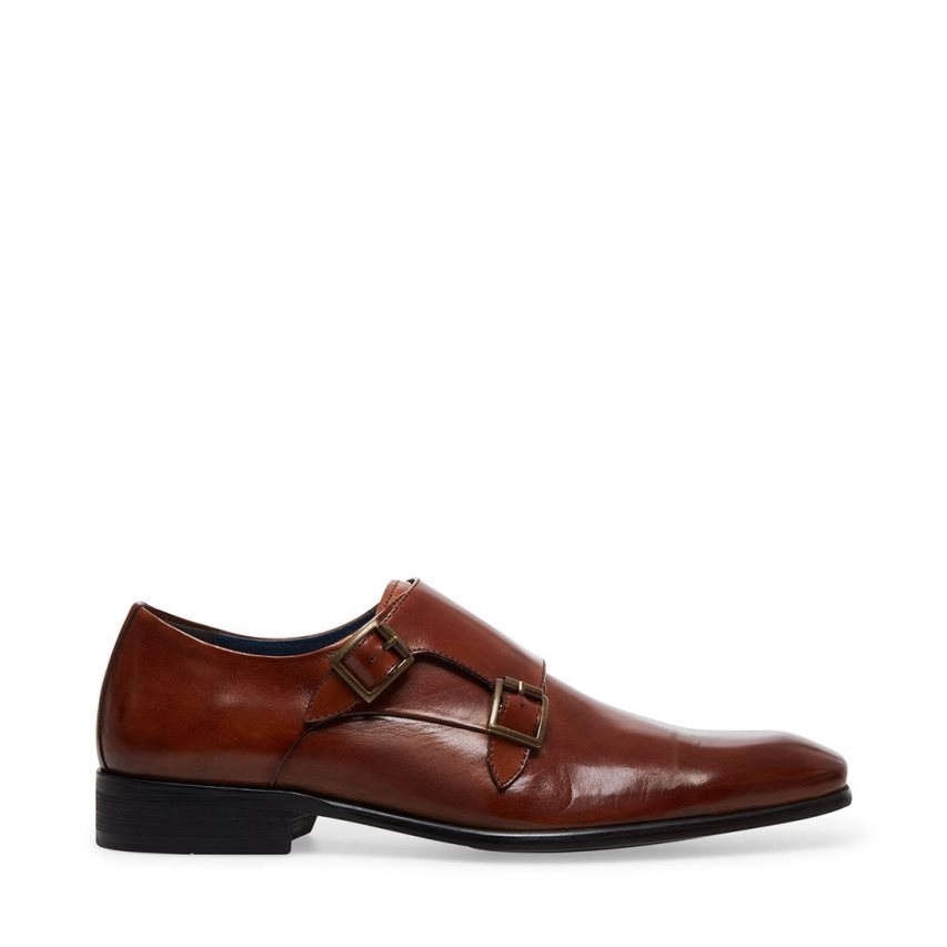 Loafers ανδρικα Steve Madden Beaumont δερματινα σκούρο καφε | GR-895OAOV