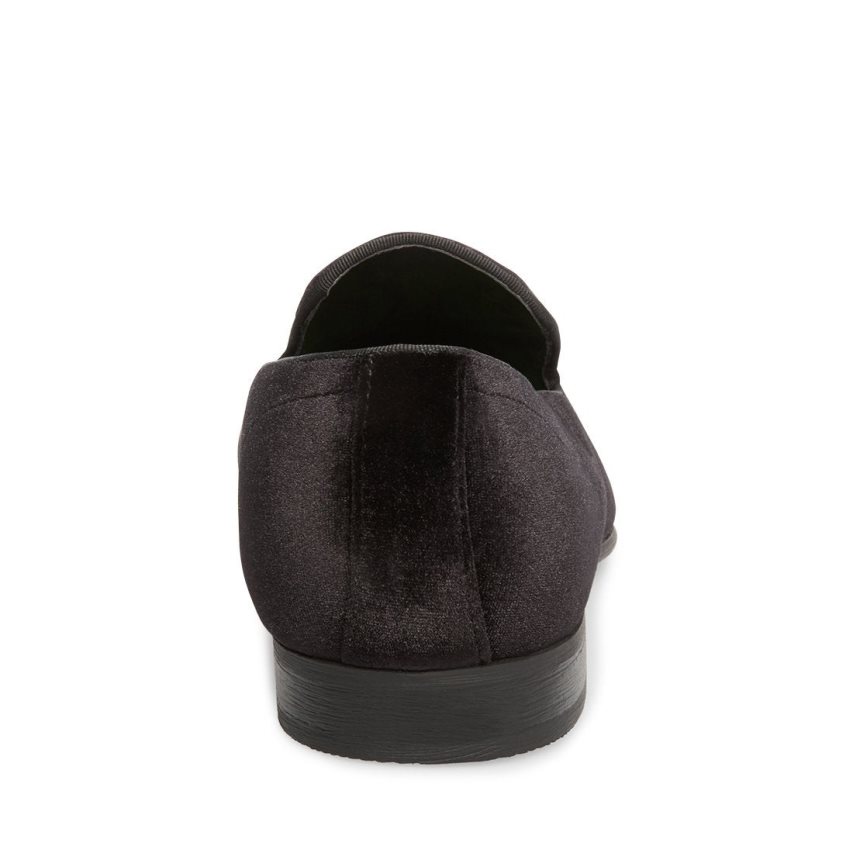Loafers ανδρικα Steve Madden Laight Velvet μαυρα | GR-9685PVW