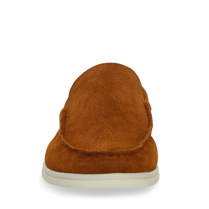 Loafers ανδρικα Steve Madden Larken σουετ καφε | GR-8125BDR