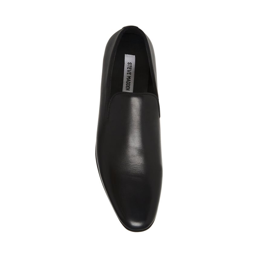 Loafers ανδρικα Steve Madden Parigi δερματινα μαυρα | GR-6832UHE