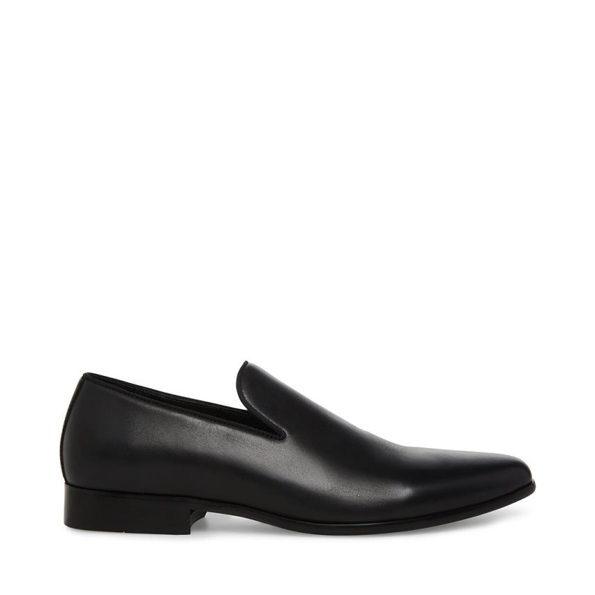 Loafers ανδρικα Steve Madden Parigi δερματινα μαυρα | GR-6832UHE