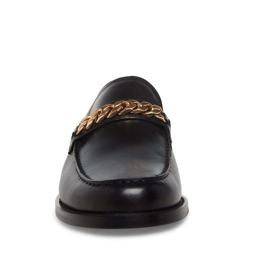 Loafers ανδρικα Steve Madden Wallace-c δερματινα μαυρα | GR-O691DSU