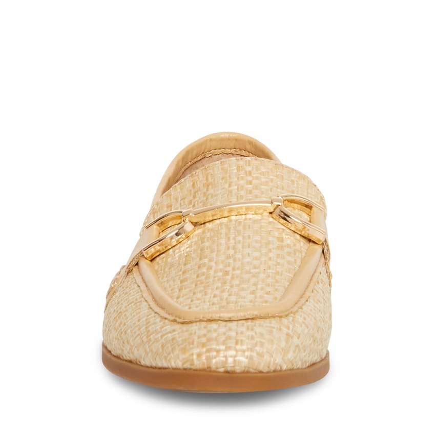 Loafers γυναικεια Steve Madden Carrine Raffia Μπεζ | GR-6713NVT