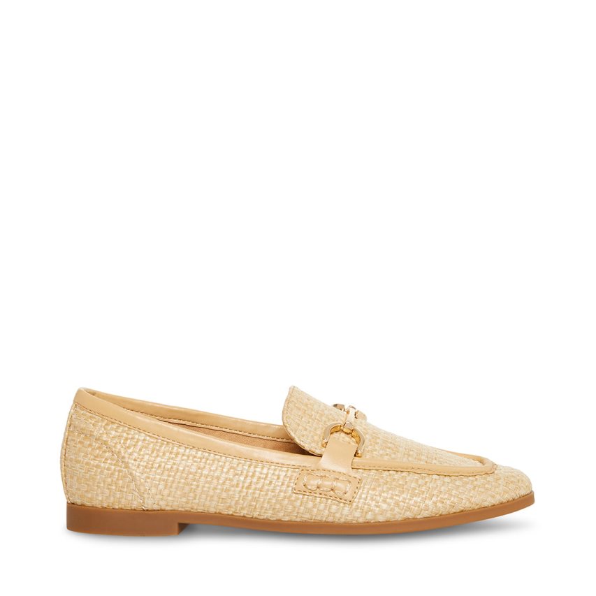 Loafers γυναικεια Steve Madden Carrine Raffia Μπεζ | GR-6713NVT