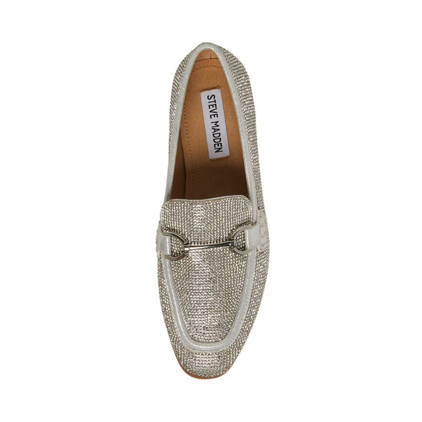 Loafers γυναικεια Steve Madden Carrine-r ασημι | GR-6128ZPC