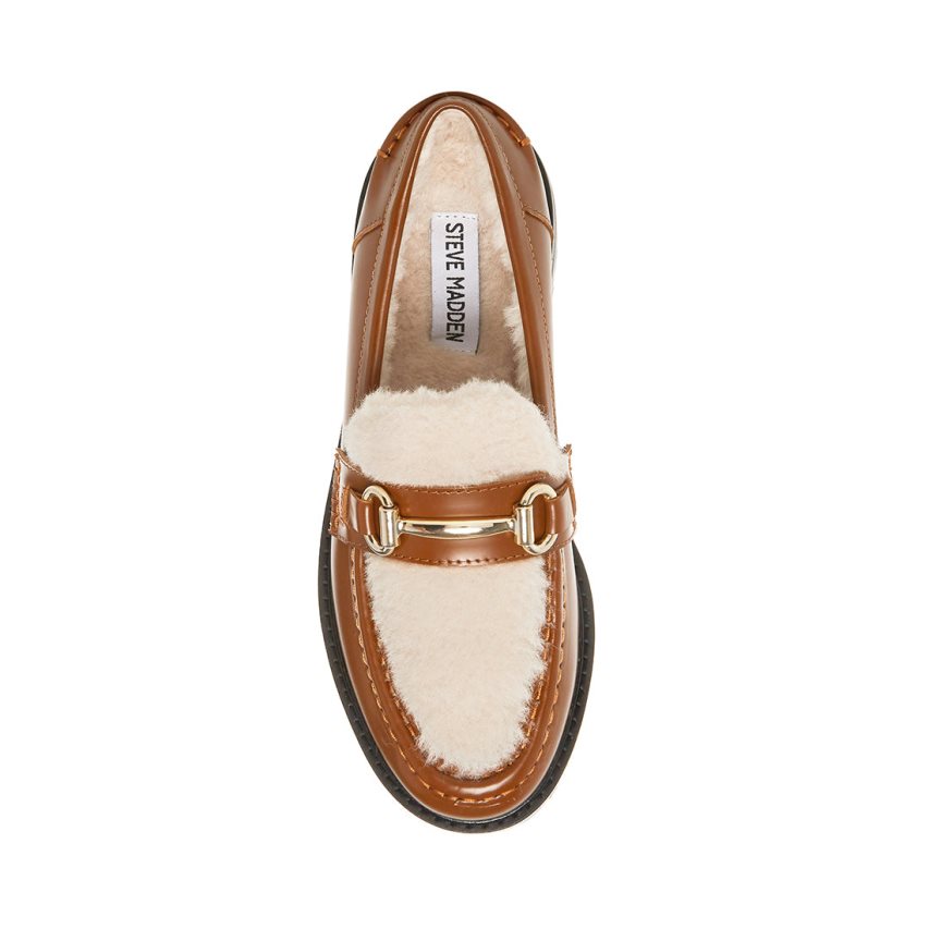 Loafers γυναικεια Steve Madden Marianna δερματινα καφε | GR-1456SUR