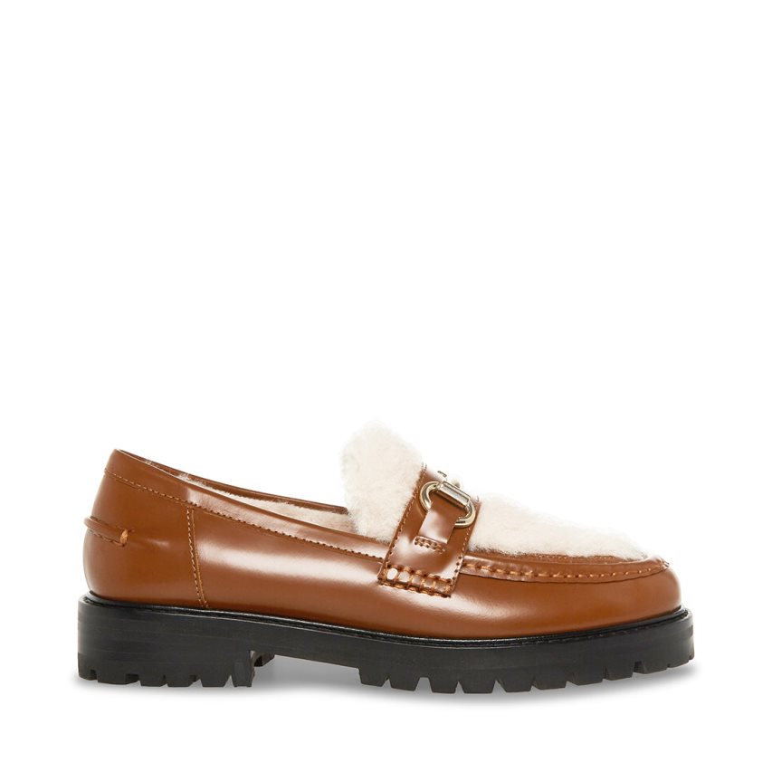 Loafers γυναικεια Steve Madden Marianna δερματινα καφε | GR-1456SUR