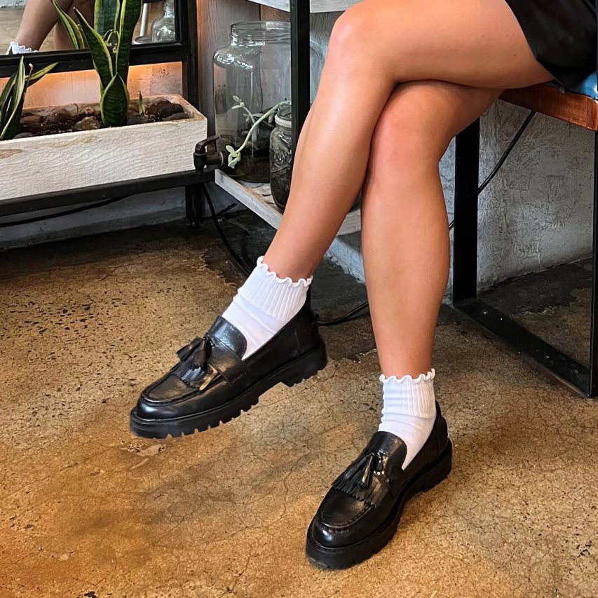 Loafers γυναικεια Steve Madden Minka δερματινα μαυρα | GR-1956BWE