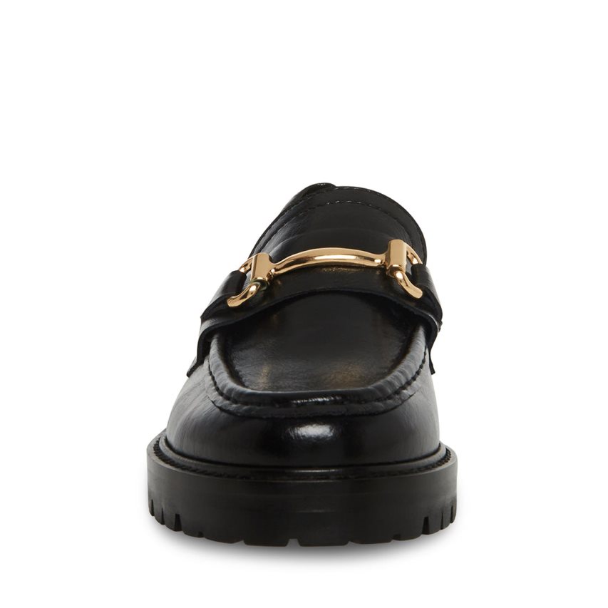 Loafers γυναικεια Steve Madden Mistor δερματινα μαυρα | GR-3O16CPS