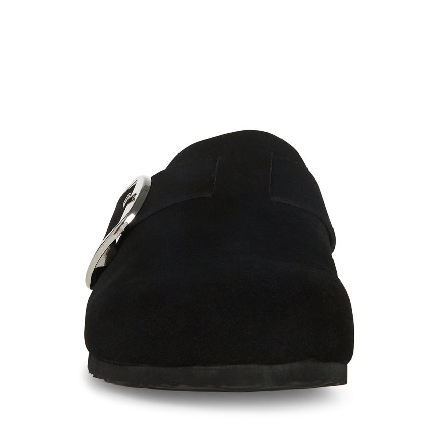 Loafers γυναικεια Steve Madden Social σουετ μαυρα | GR-3456RJC