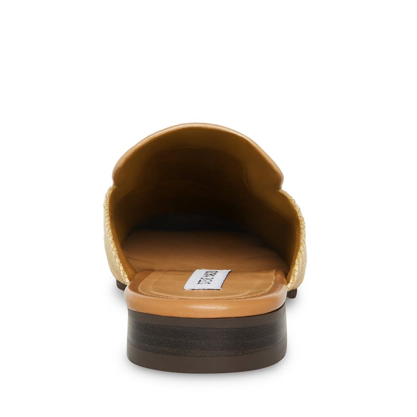 Mules ανδρικα Steve Madden Mateo Natural Raffia χρυσο χρωμα | GR-1369SEW
