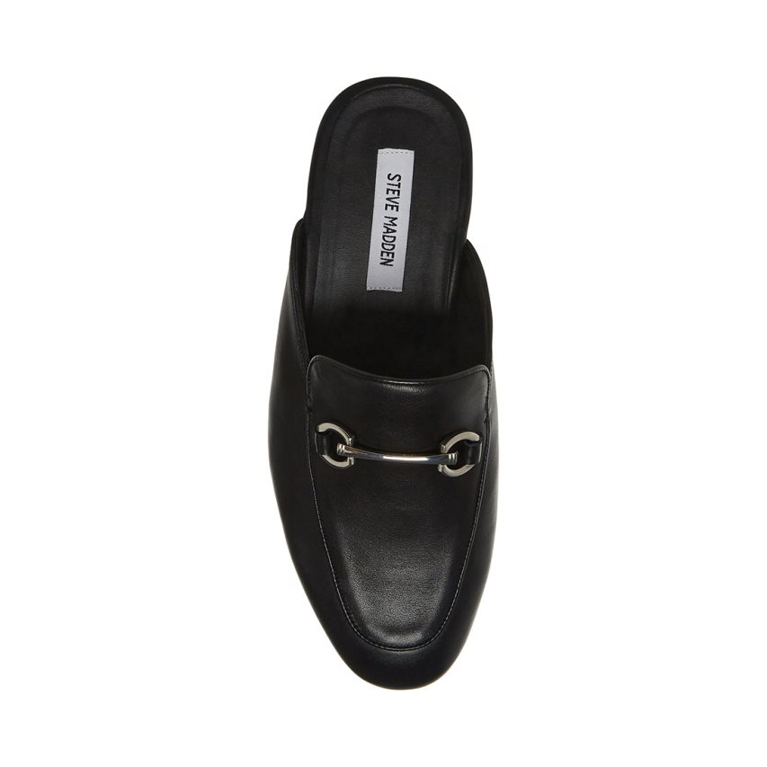 Mules ανδρικα Steve Madden Mateo δερματινα μαυρα | GR-8342KOH