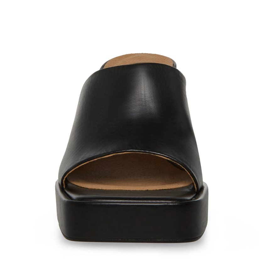 Mules γυναικεια Steve Madden Alex δερματινα μαυρα | GR-6321FXZ