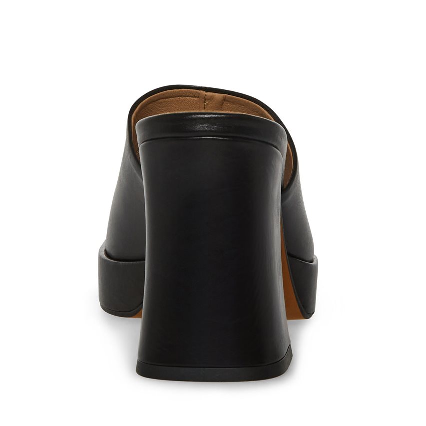 Mules γυναικεια Steve Madden Alex δερματινα μαυρα | GR-6321FXZ