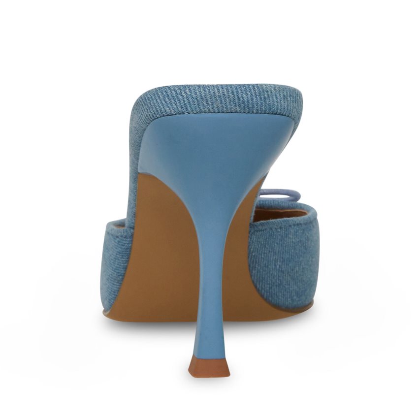 Mules γυναικεια Steve Madden Brianne Denim Fabric μπλε | GR-O183FDZ