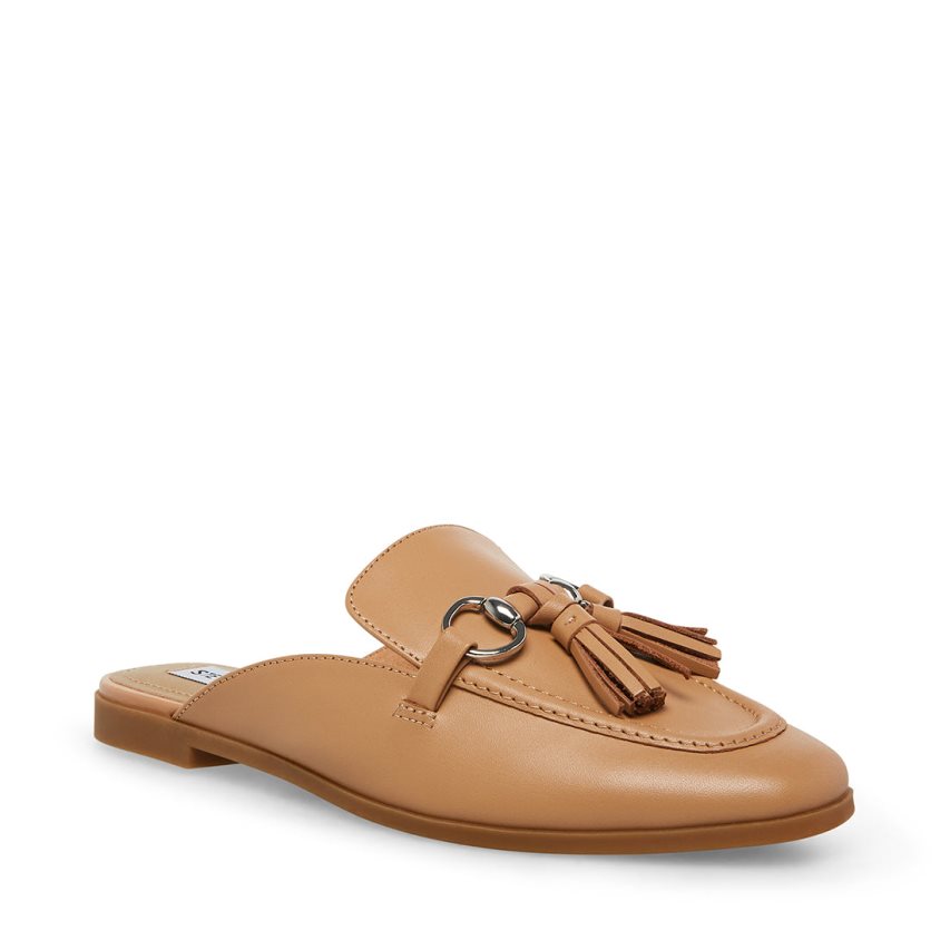 Mules γυναικεια Steve Madden Cayler δερματινα καφε | GR-2934GAW
