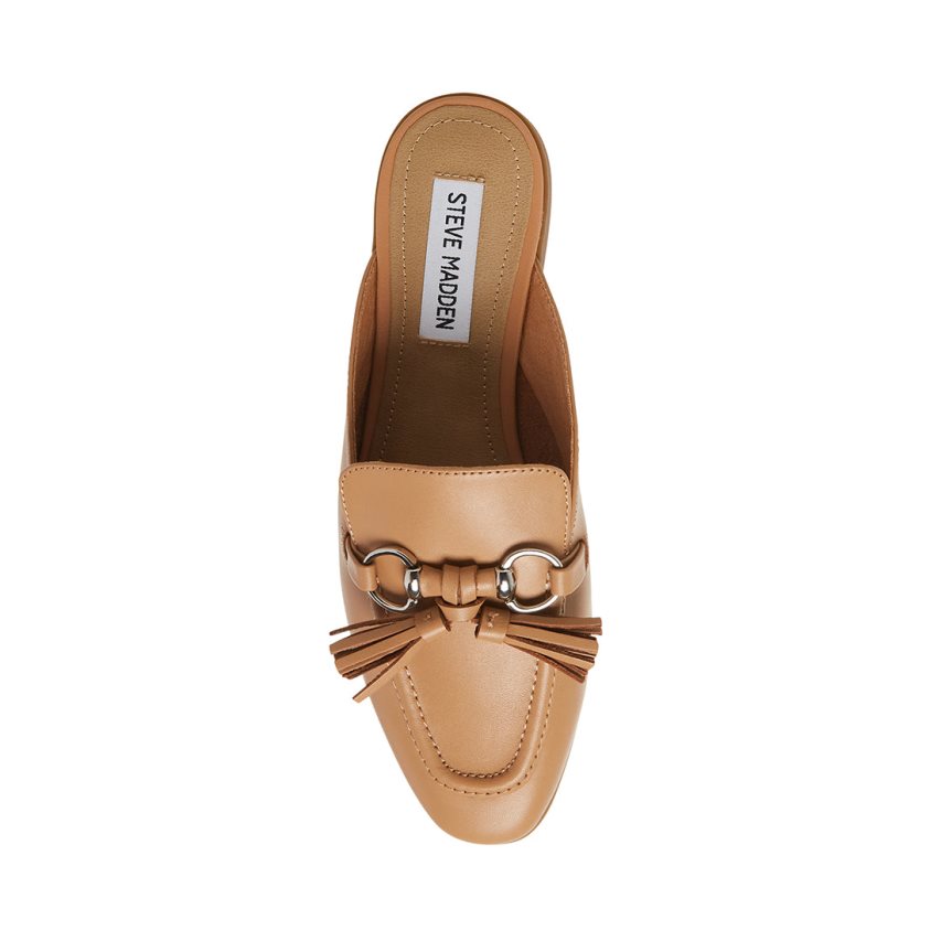 Mules γυναικεια Steve Madden Cayler δερματινα καφε | GR-2934GAW