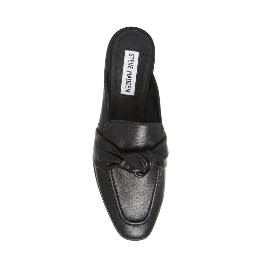Mules γυναικεια Steve Madden Chart δερματινα μαυρα | GR-2654ZGS