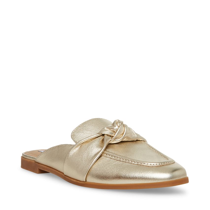 Mules γυναικεια Steve Madden Chart δερματινα χρυσο χρωμα | GR-5628FWQ
