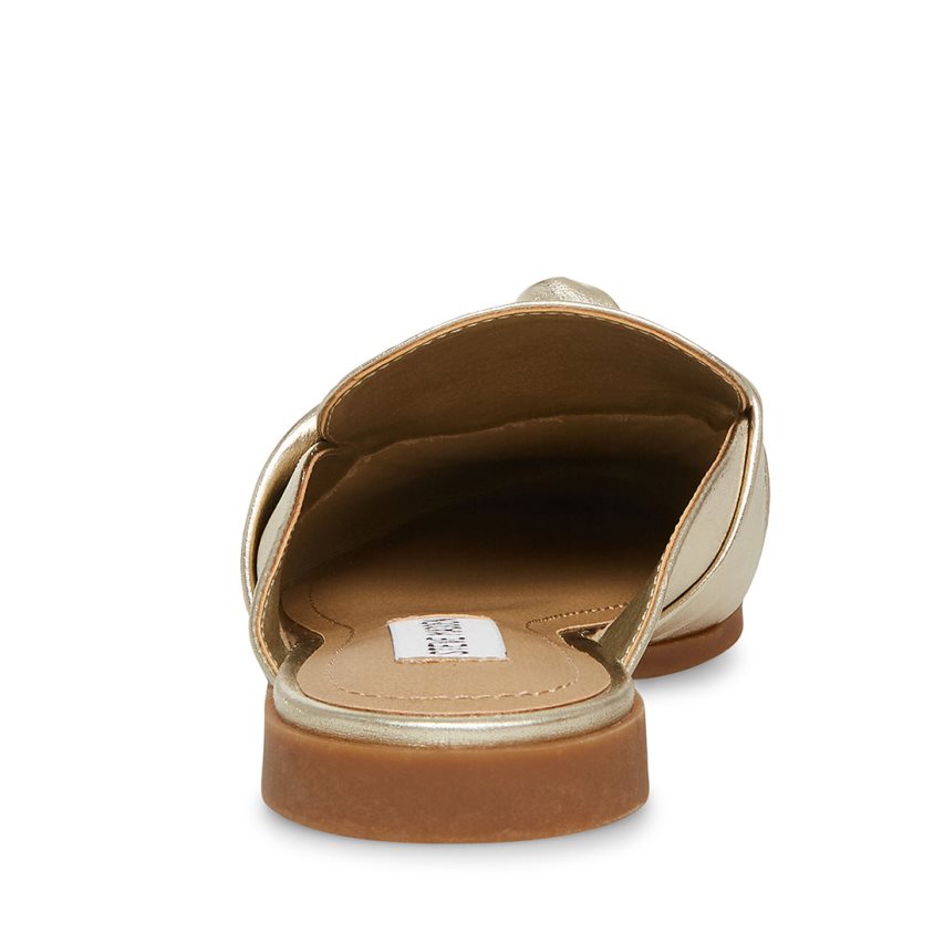 Mules γυναικεια Steve Madden Chart δερματινα χρυσο χρωμα | GR-5628FWQ